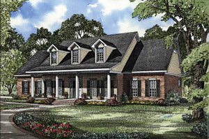 Colonial Exterior - Front Elevation Plan #17-2895