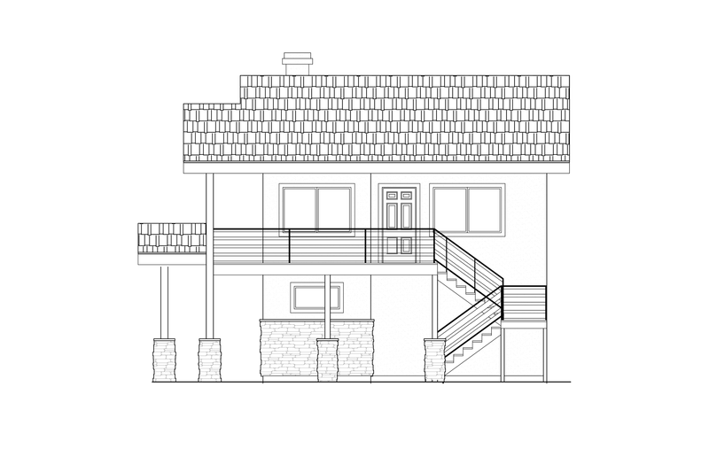 House Design - Exterior - Other Elevation for Cabin House Plan #1108-5 - 2 bed, 2 bath
