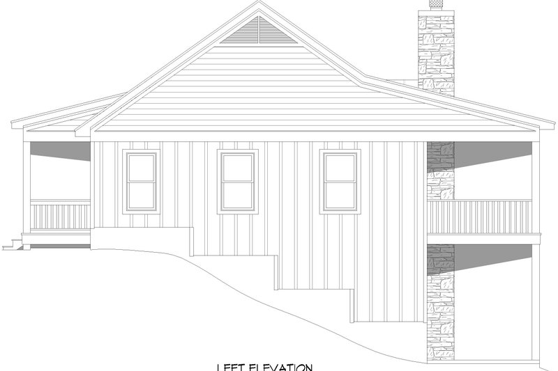Architectural House Design - Exterior - Other Elevation for Country House Plan #932-1017 - 3 bed, 3 bath