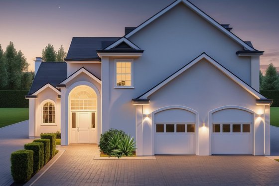 Exterior - Other Elevation for European House Plan #542-15 - 4 bed, 4 bath