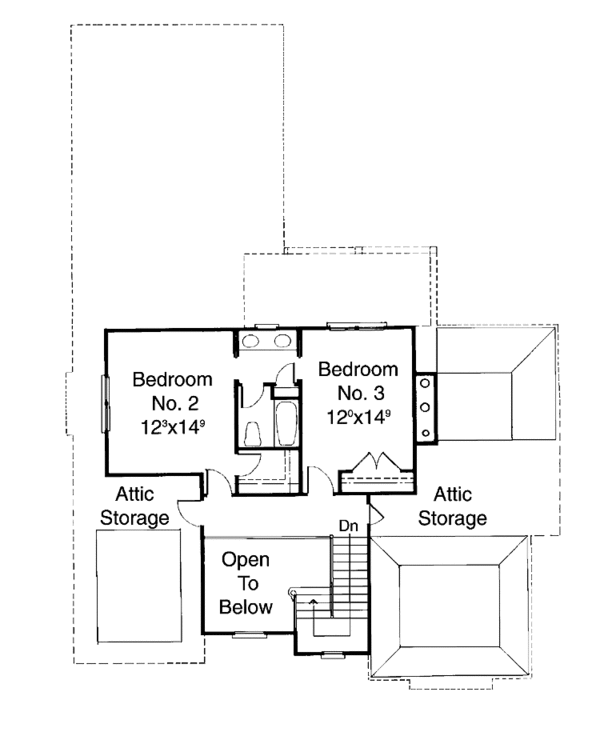 Home Plan - Victorian Floor Plan - Upper Floor Plan #429-157