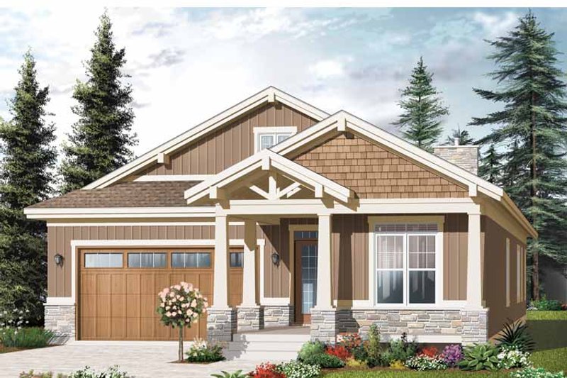 Home Plan - Exterior - Front Elevation 3 for Traditional House Plan #23-2531 - 3 bed, 2 bath