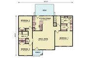 Traditional Style House Plan - 3 Beds 2 Baths 1426 Sq/Ft Plan #54-654 