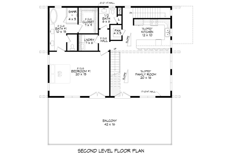Dream House Plan - Floor Plan - Upper Floor for Contemporary House Plan #932-1314 - 3 bed, 2.5 bath