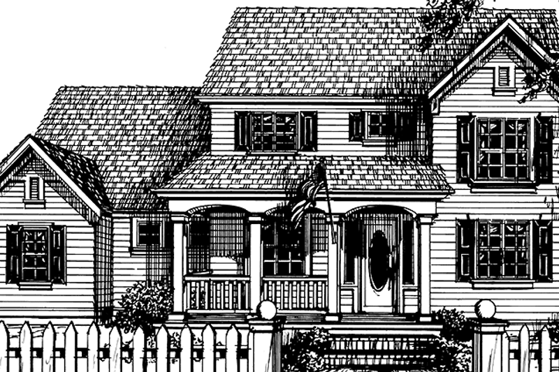House Plan Design - Country Exterior - Front Elevation Plan #966-40