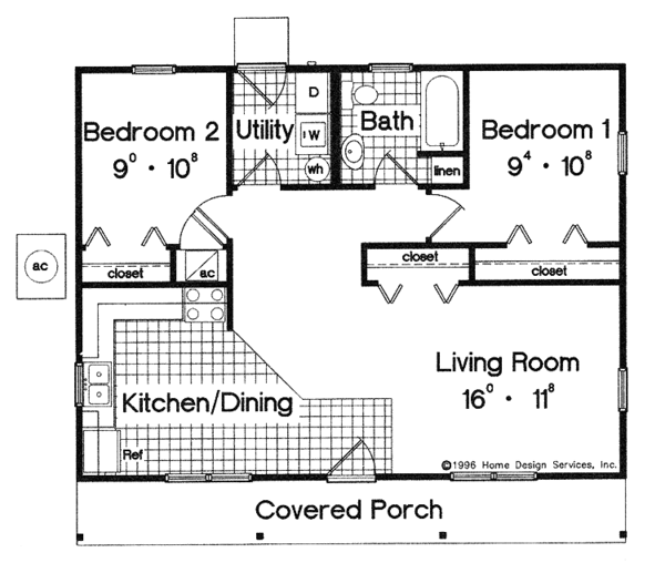 Architectural House Design - Country Floor Plan - Main Floor Plan #417-579