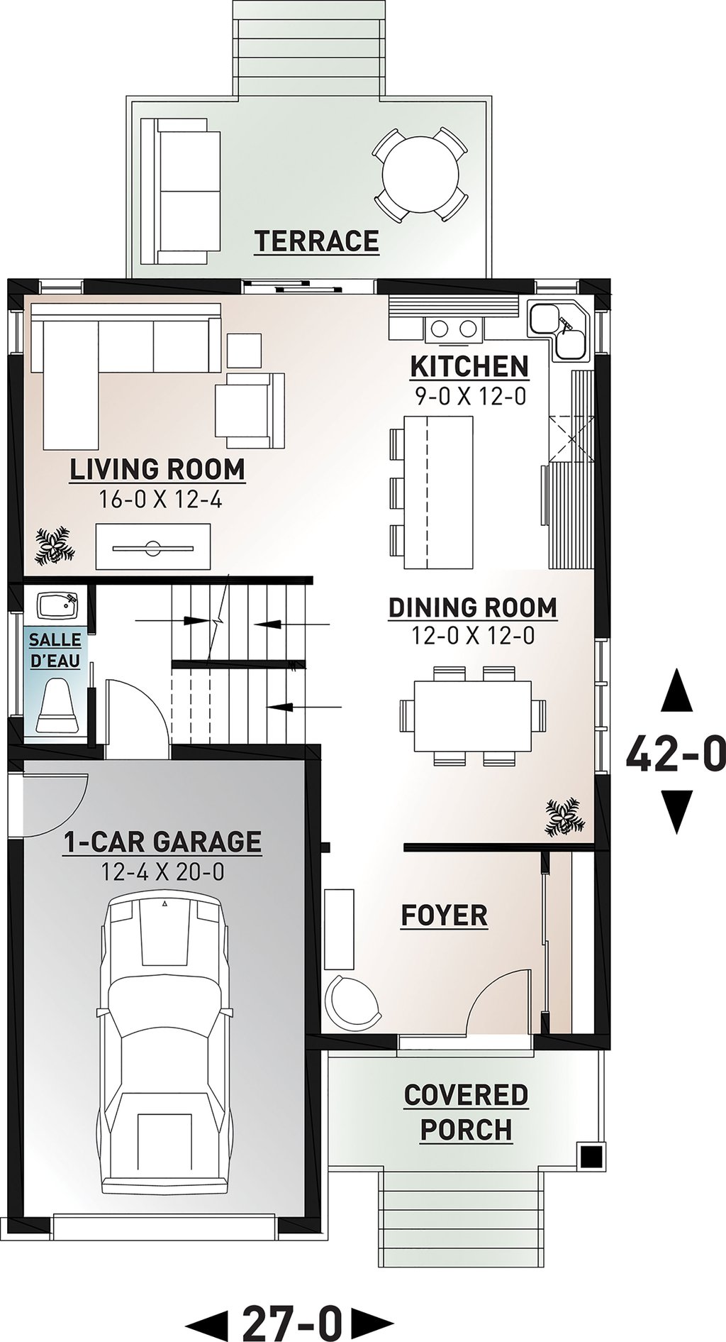 Contemporary Style House Plan 3 Beds 1 5 Baths 1722 Sq Ft Plan 23 2708 Dreamhomesource Com Contemporary Style House Plan 3 Beds 1 5 Baths 1722 Sq Ft Plan 23 2708 Dreamhomesource Com