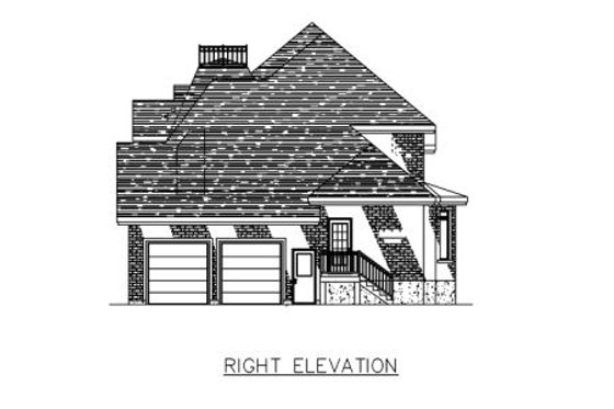 Exterior - Other Elevation 1 for European House Plan #138-322 - 3 bed, 1.5 bath