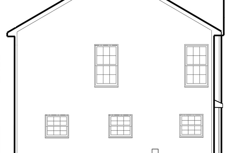 House Blueprint - Exterior - Other Elevation 1 for Traditional House Plan #1053-76 - 3 bed, 2.5 bath