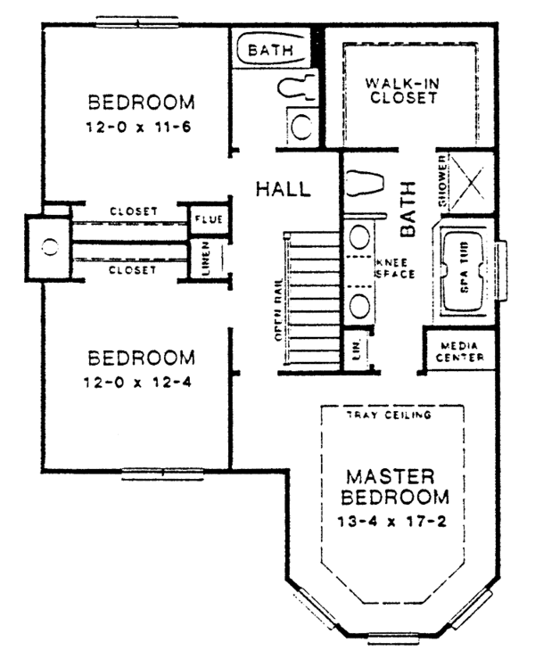 Home Plan - Victorian Floor Plan - Upper Floor Plan #10-286