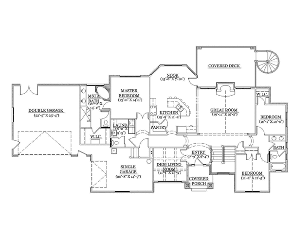 House Plan Design - Traditional Floor Plan - Main Floor Plan #945-107