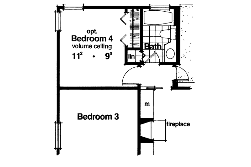 House Blueprint - Floor Plan - Other Floor for Mediterranean House Plan #417-593 - 3 bed, 2 bath