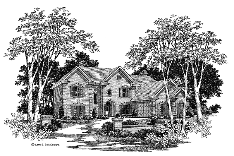 House Plan Design - Traditional Exterior - Front Elevation Plan #952-26