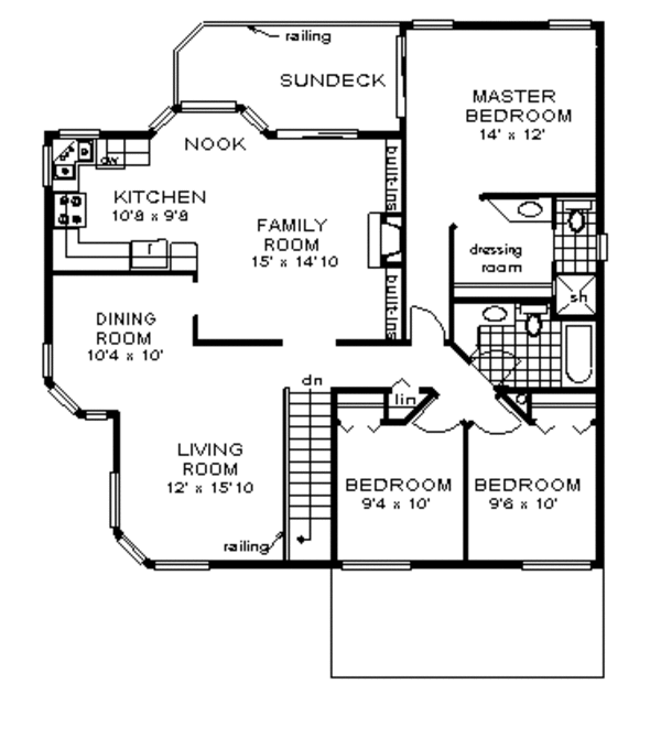 Home Plan - Mediterranean Floor Plan - Main Floor Plan #18-222