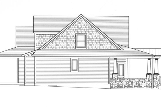 Exterior - Other Elevation 1 for Craftsman House Plan #46-822 - 4 bed, 2.5 bath