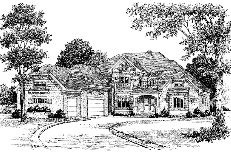 Home Plan - Exterior - Front Elevation 3 for Craftsman House Plan #453-363 - 4 bed, 3 bath