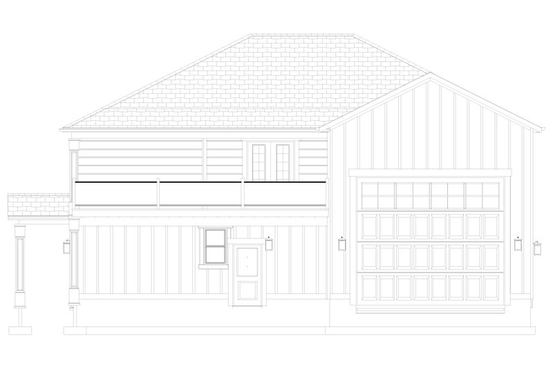 Architectural House Design - Exterior - Rear Elevation 1 for Farmhouse House Plan #1060-123 - 1 bed, 2 bath