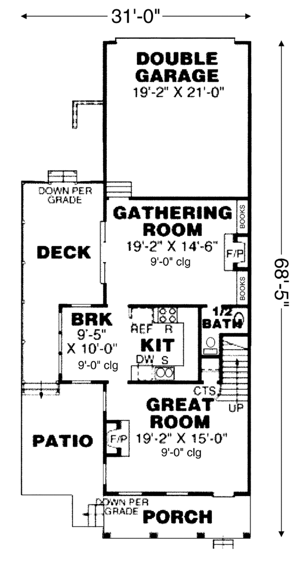 Dream House Plan - Classical Floor Plan - Main Floor Plan #34-265
