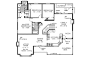 Mediterranean Style House Plan - 4 Beds 2 Baths 2112 Sq/Ft Plan #18-251 