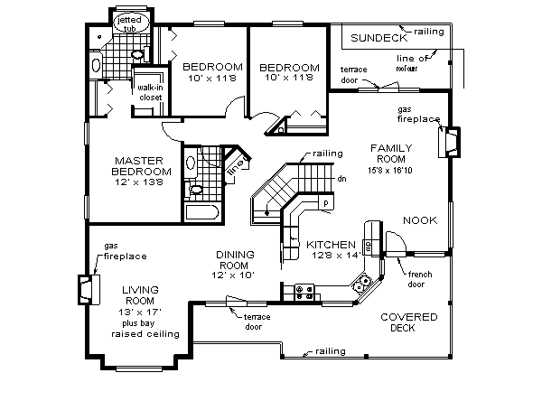 Mediterranean Floor Plan - Main Floor Plan #18-251