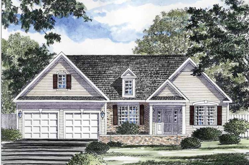 Home Plan - Ranch Exterior - Front Elevation Plan #316-258