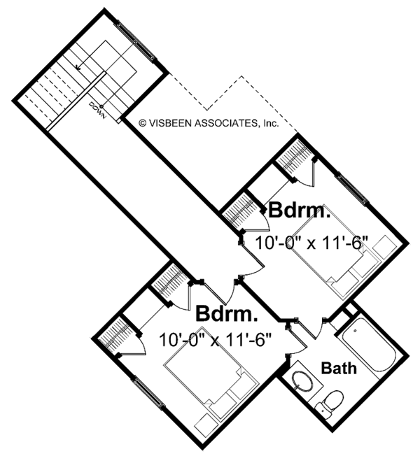 Architectural House Design - Craftsman Floor Plan - Upper Floor Plan #928-36