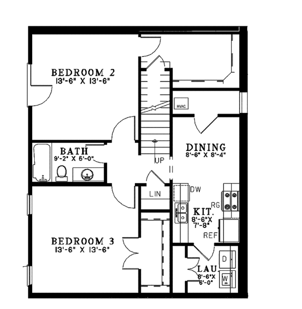 House Design - Country Floor Plan - Lower Floor Plan #17-3354