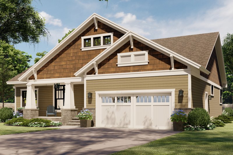 Dream House Plan - Exterior - Front Elevation 5 for Craftsman House Plan #51-1181 - 3 bed, 2.5 bath