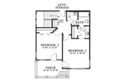 Southern Style House Plan - 3 Beds 2.5 Baths 1672 Sq/Ft Plan #17-2032 