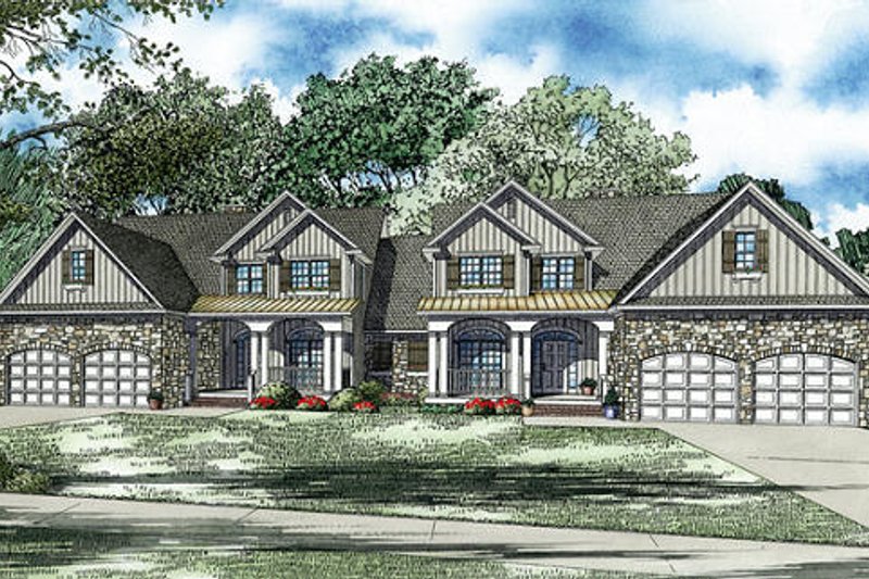 Craftsman Style House  Plan  4 Beds 2 5 Baths 5000  Sq  Ft  