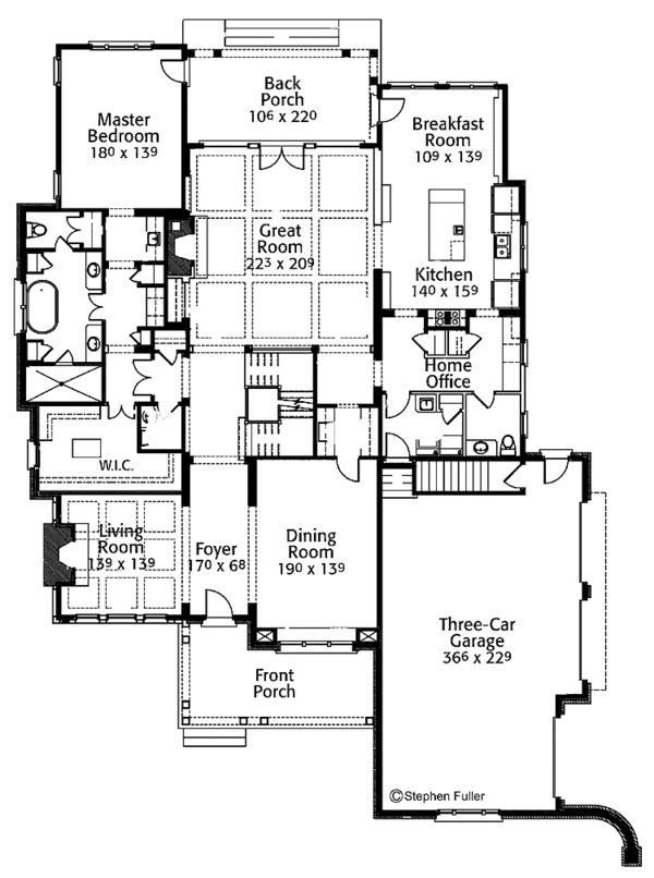 House Design - Victorian Floor Plan - Main Floor Plan #429-252