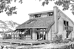 Architectural House Design - Contemporary Exterior - Front Elevation Plan #456-113