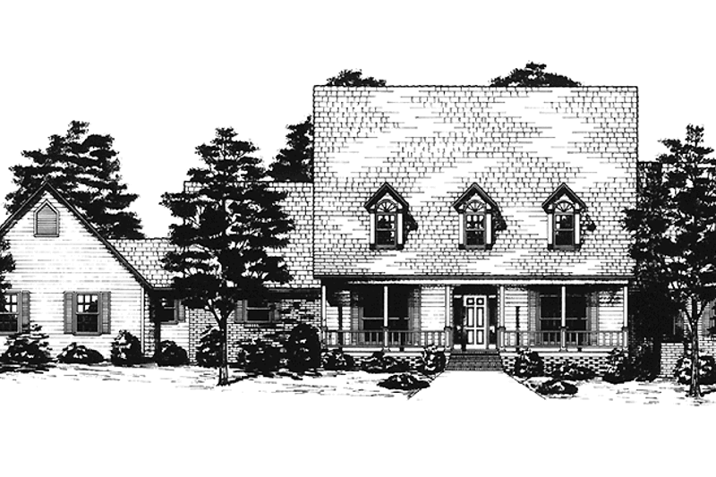 Dream House Plan - Country Exterior - Front Elevation Plan #52-249
