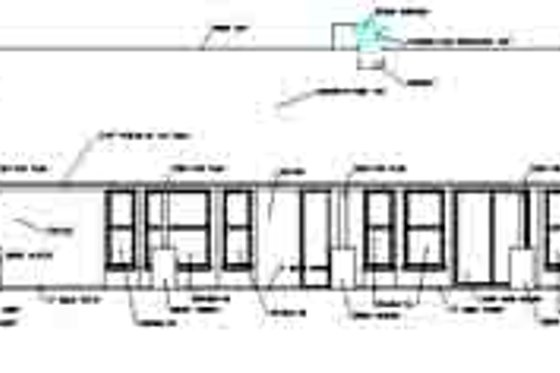Exterior - Rear Elevation for Adobe / Southwestern House Plan #1-585 - 3 bed, 2.5 bath