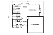 Farmhouse Style House Plan - 3 Beds 2 Baths 1559 Sq/Ft Plan #67-851 Floor 