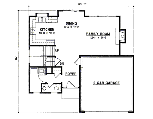 Farmhouse Floor Plan - Main Floor Plan #67-851
