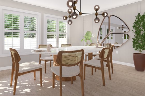 Interior - Dining Room for Traditional House Plan #1060-303 - 3 bed, 2.5 bath
