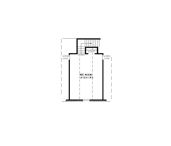 Traditional Floor Plan - Upper Floor Plan #424-104