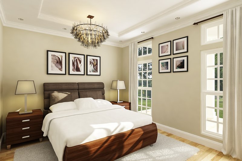 Home Plan - Interior - Master Bedroom for Cottage House Plan #45-595 - 3 bed, 3 bath