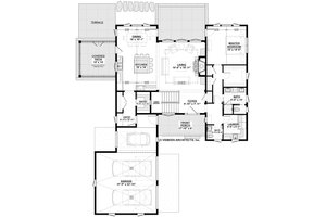Floor Plan - Main Floor for Farmhouse House Plan #928-303 - 4 bed, 3.5 bath