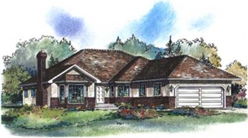 Traditional Style House Plan - 4 Beds 2 Baths 2100 Sq/Ft Plan #18-8961