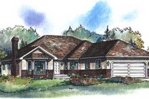 Traditional Exterior - Front Elevation Plan #18-8961