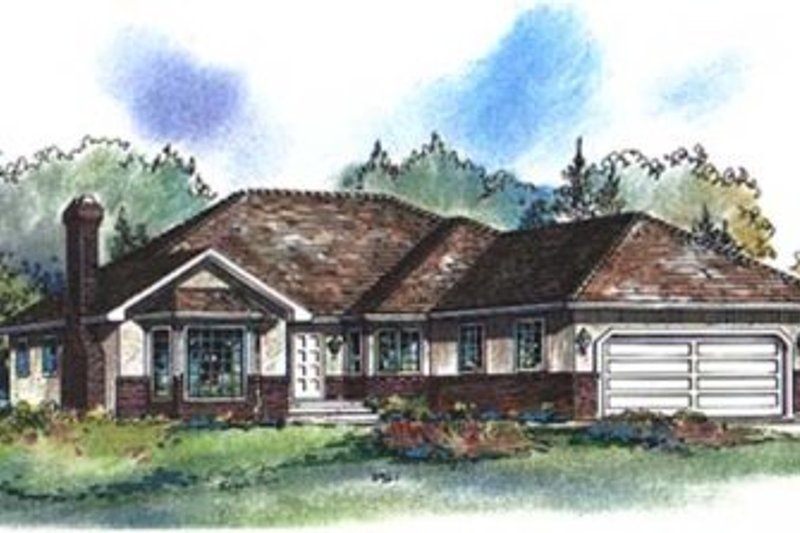 Traditional Style House Plan - 4 Beds 2 Baths 2100 Sq/Ft Plan #18-8961