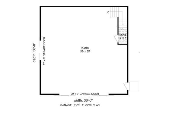 Floor Plan - Main Floor for Country House Plan #932-346, 0 bath