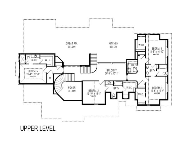 Dream House Plan - Craftsman Floor Plan - Upper Floor Plan #920-31