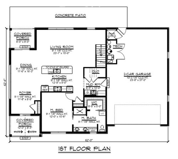 Barndominium Floor Plan - Main Floor Plan #1064-300