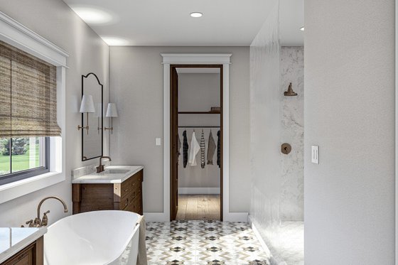 Interior - Master Bathroom 1 for Barndominium House Plan #455-613 - 3 bed, 3 bath