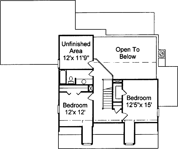 Dream House Plan - Traditional Floor Plan - Upper Floor Plan #37-125