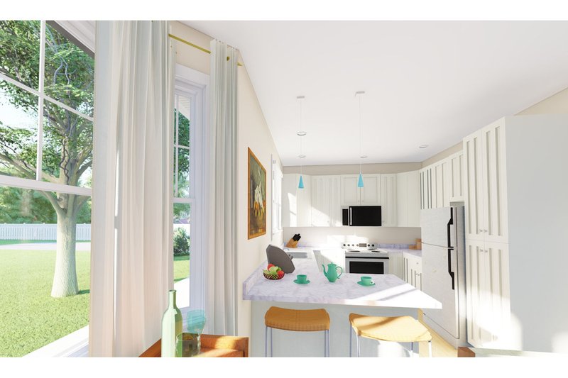 Dream House Plan - Interior - Kitchen for Farmhouse House Plan #126-242 - 3 bed, 2 bath