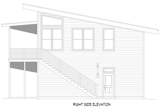 Exterior - Other Elevation 1 for Country House Plan #932-1204 - 1 bed, 1 bath